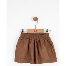 Nk Kids Kız Çocuk 1-4 Yaş Kaşe Kloş Etek Camel