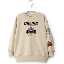 Dmb Mojo Erkek Çocuk 4-9 Yaş Sırt Desenli Sweatshirt Bej