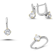 Gümüşhane Silver 0.05 Karat Pırlanta Beştaş Yüzük