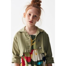 Nk Kids Kız Çocuk Crop Mevsimlik Ceket 36704 Haki