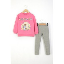 Dmb Mojo Kız Çocuk 4-9 Yaş Capybara Taytlı Takım Pembe