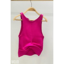 Cuties Kız Çocuk Bel Detaylı Askılı Crop 3264 Fuşya