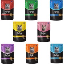 Reflex Plus Karışık 8 Lezzet Pouch Konserve Kedi Maması