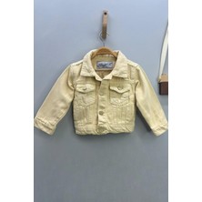 Escabel Mojo Kız Bebek 1-5 Yaş Renkli Denim Ceket Bej