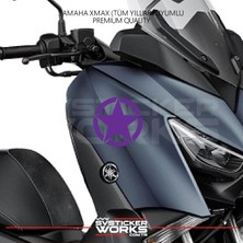 Sv Sticker Works Yamaha Xmax Yıldız Sticker Yan Grenaj Desen Ikili Sticker