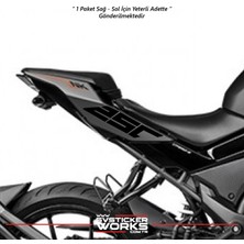 Sv Sticker Works Cfmoto 250NK Sticker Arka Kuyruk Üzeri Sağ Sol 250 Yazısı