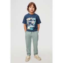 Nk Kids Erkek Çocuk 4-8 Yaş Baskılı Kısa Kol T-Shirt 48537 Indigo