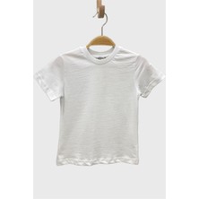 Woorage Mojo Unisex Bebek Basic Kısa Kol Tshirt 5371 Beyaz