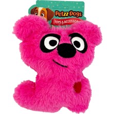 Petzzdogs Matatabi Köpek Şeklinde Peluş Köpek Çiğneme Oyuncağı Pembe 16X13 cm