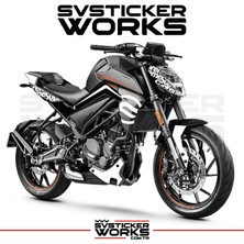 Cfmoto NK250 Sticker Set Sup Model Dekor Sticker Etiket Modeli 2018-2025 Tüm Modeller Uyumlu