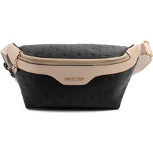 Silver & Polo Siyah Kadın Bel Çantası S.nut SP1192 Ayarlanabilir Uzun Askı ile Ergonomik Tasarım