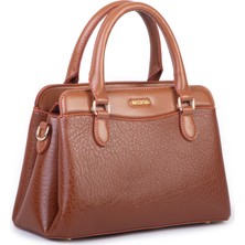 Nas Bag Şık  Kadın Midi El ve Omuz Çanrası Taba Victoria