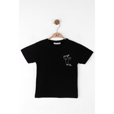 Nk Kids Erkek Çocuk 4-8 Yaş Sırt Baskılı Kısa Kol T-Shirt 48500 Siyah