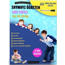 Enine Boyuna Eğitim Saymayı Öğreten Cırt Cırtlı Yaz-Sil Kitabı
