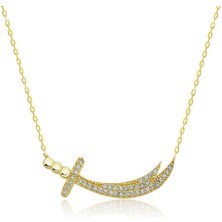 Gumush Gümüş Gold Zülfikar Kılıcı Kadın Kolye