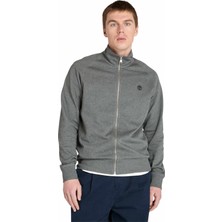 Timberland TB0A5MDEU141-EXETER Rıver Brushed Gri Fermuarlı Yaka Regular Fit Düz Erkek Sweatshırt