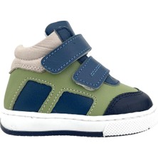 Nubebe Ottoman Erkek Bebek Ilk Adım Ayakkabısı Kot-Yeşil