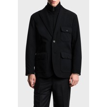 Emporio Armani Hafif Dolgulu Regular Fit Kruvaze Yaka Blazer Ceket Erkek Ceket EM003835 AF18502 UC001