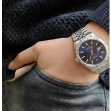 Zeyron Detajust Erkek Kol Saati Gece Mavisi Kadran Özel Seri -Quartz Mekanizma