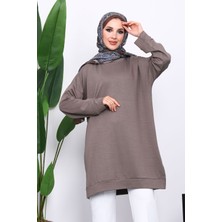 İmaj Butik Vizon Bisiklet Yaka Modal Tunik