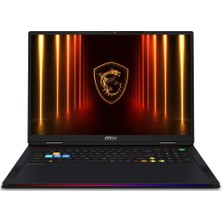 MSI Msı Raıder A18 Hx A9WHG-266TR Fr4 Amd Ryzen 9-9955HX3D 24 GB Ddr5 1 Tb SSD Rtx 5070 Ti 12GB 140W 18 Inç 2k Qhd+ 240Hz Windows 11 Home Gaming Laptop