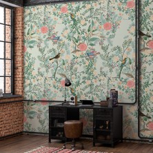 Dreamwall Ilkbahar Temalı Haritası  Desenli Duvar Kağıdı Isı ve Ses Yalıtımlı Yırtılmaz