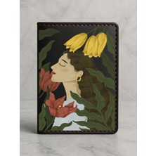 Nurdic Ruhsat Koruyucu Baskılı Kart Bölmeli Siyah Vinlex Deri Ruhsat Kabı Kılıfı Kadınlar Güzeldir