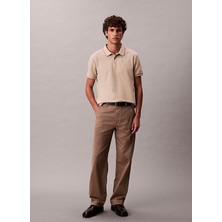 Calvin Klein Kahve Erkek Polo T-Shirt LV04LC239GGPF_SS Refıned Pıque Tıpp