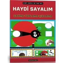 Enine Boyuna Eğitim Cırt Cırtlı Haydi Sayalım (Sayma-Toplama-Çıkarma) Yaz-Sil Kitabı