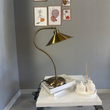 Bamyum Eskitme Renk Masa Lambası Dekoratif Abajur Çocuk Odası Başucu Lambası Okuma Lambası