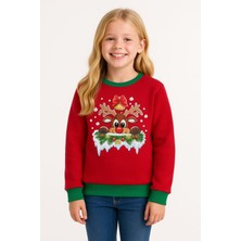 Reiz Kız Çocuk Baskılı Sweatshirt