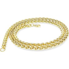 Figuen Sarı Renk Çelik Kolye 6mm 959CEK018