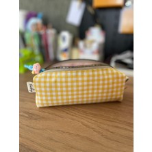 Fiorbag Vintage Desenli Astarlı Tek Bölmeli Kalemlik -El Yapımı