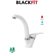 Blackfit Beyaz Mix Lavabo Bataryası Çift Su Girişli Çeşme Banyo Musluğu