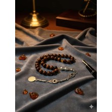 Anemore Collection Doğal Çin Armut Ağacı Tesbih - 8 mm Küre Kesim