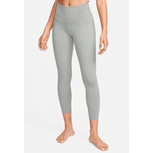 Nike Tight Fit High Rise 7/8 Leggings Iç Cepli Yüksek Belli Toparlayıcı Tayt Gri