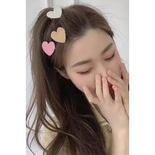 H&E Design Kadın 3'lü Kalp Pens Toka Seti