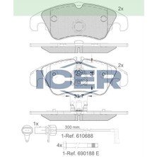 Fren Balata On Audı A5 (8t3) 3.0 Tdı 2007-2017/ 3.2 Fsı 2007-2017/ 2.0 Tfsı 2007-2017/ Q5 (8r) 2.0 Tfsı 2008-/ 2.0 Tdı 2008-/ A5 (8t3) 1.8 Tfsı 2007-2017 / Bmw 7 Serısı 730 D 2009-/740 D 2009- 1551486