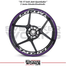 Sv Sticker Works Yamaha Mt-07 Jant Sticker Dış ve Iç Set Sticker Jant Şeridi