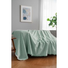 Rell Home Pamuklu Dokulu Koltuk Şalı 170X220 cm – Saçaklı Tv Battaniyesi & Dekoratif Koltuk Örtüsü