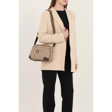 Silver & Polo Koyu Bej - Kahve SP1094 Kadın Çapraz Çanta