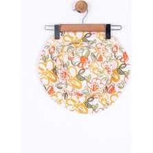 Nk Kids Kız Bebek Ham Keten Papatya Desen Şapka 94000 Krem