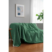 Rell Home Pamuklu Dokulu Koltuk Şalı 170X220 cm – Saçaklı Tv Battaniyesi & Dekoratif Koltuk Örtüsü