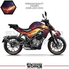 Cfmoto 250NK Sticker Kaplama Şimşek Motor Kaplama Modeli Hazır Kit 2023 / 2025 Uyumlu