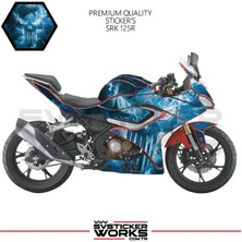 Rks Srk 125R Sticker Kaplama Punisher Kaplama Modeli Hazır Kit