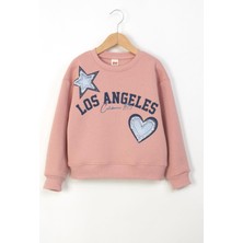 Dmb Mojo Kız Çocuk 9-14 Yaş Baskılı Sweatshirt Pembe