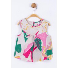 Nk Kids Kız Bebek Yaprak Desenli Bluz 34630 Pembe