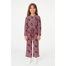 HÇM Kız Çocuk Pijama Altı Beli Lastikli Tavşan Baskılı