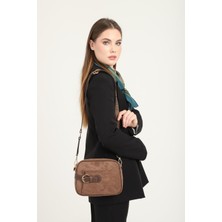 Silver & Polo Kahve SP1256 Kadın Çapraz Çanta