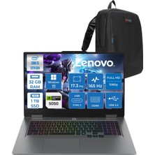 Lenovo Loq 17IRX10 Intel Core I5 13450HX 32GB Ddr5 1tb SSD RTX5050 8gb 115W Windows 11 Pro 17.3 Inç Fhd (1920X1080) IPS 300NITS 165HZ 100% Srgb Taşınabilir Bilgisayar W83JH00BDTRP14 + Zetta Çanta